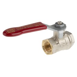1 pcs - RS PRO Brass Full Bore, 2 Way, Ball Valve, BSPP 3/8in, 30 - 40bar Operating Pressure