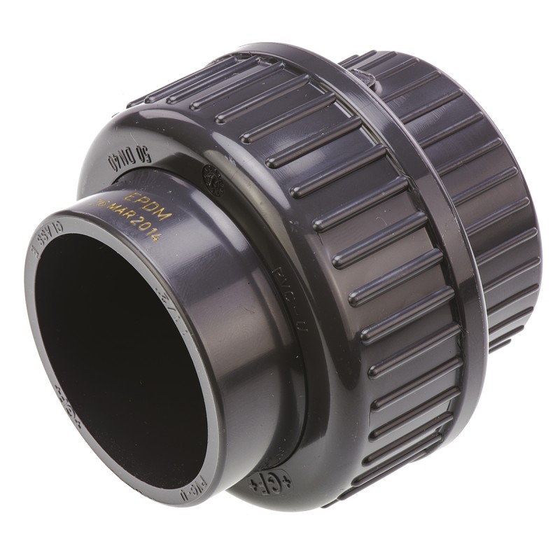 1 pcs - Georg Fischer Straight Union PVC Pipe Fitting, 20mm