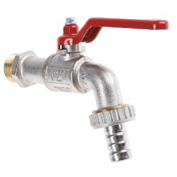 1 pcs - RS PRO Chrome Plated Brass Lever Bib Tap, 1/2in