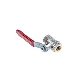 1 pcs - RS PRO Brass Full Bore, 2 Way, Ball Valve, BSPP 1/4in, 40 - 30bar Operating Pressure