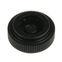 20 pcs - RS PRO Black Knurled Clamping Knob, M4, Unthreaded Hole