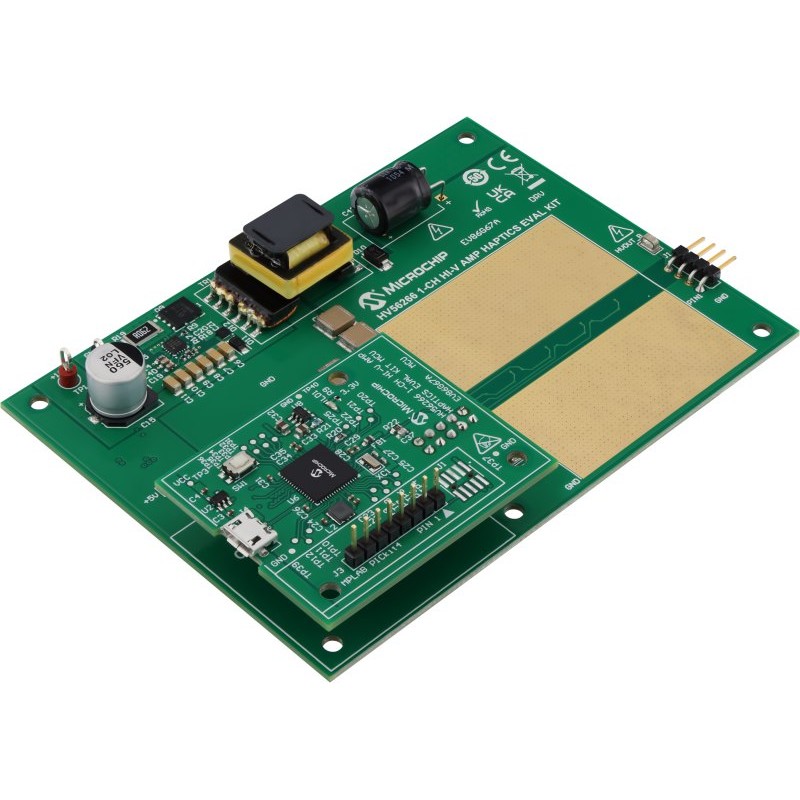1 pcs - Microchip EV86G67A Evaluation Board for HV56266 Haptics Eval Kit for ATSAML21J18B-MNT SAM MCU