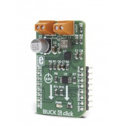 1 pcs - MikroElektronika Buck 6 Click Buck Converter for DS4432U, MAX17572 for General Purpose Power Supplies, Wall Transformer