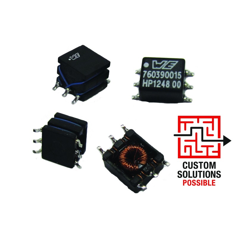 1 pcs - 1 Output 1.25W Push-Pull Switch Mode Power Supply Transformer, 12V dc, 5V dc, 1.92mH