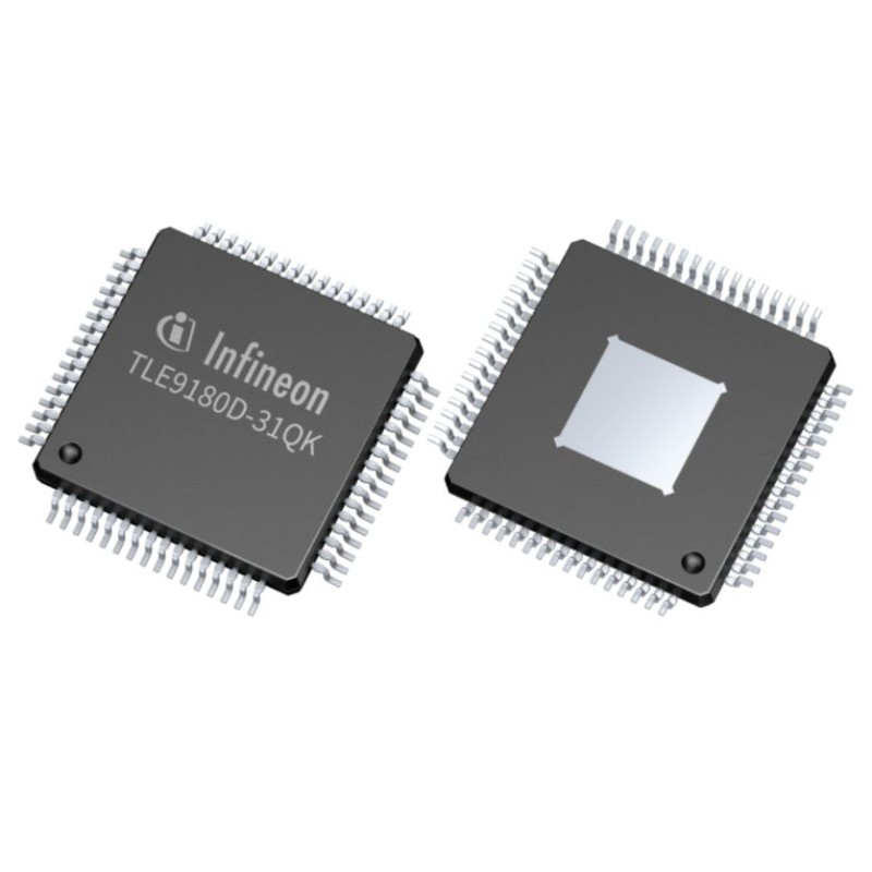 1 pcs - Infineon TLE9180D31QKXUMA1, 2 A, 60V 64-Pin, LQFP-64