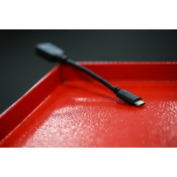 1 pcs - RS PRO USB 3.1 Cable, Male USB C to Female USB A Cable, 150mm