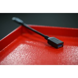 1 pcs - RS PRO USB 3.1 Cable, Male USB C to Female USB A Cable, 150mm