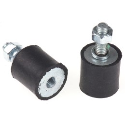 4 pcs - FIBET M6 Anti Vibration Mount, Male to Female Bobbin with 33.6kg Compression Load