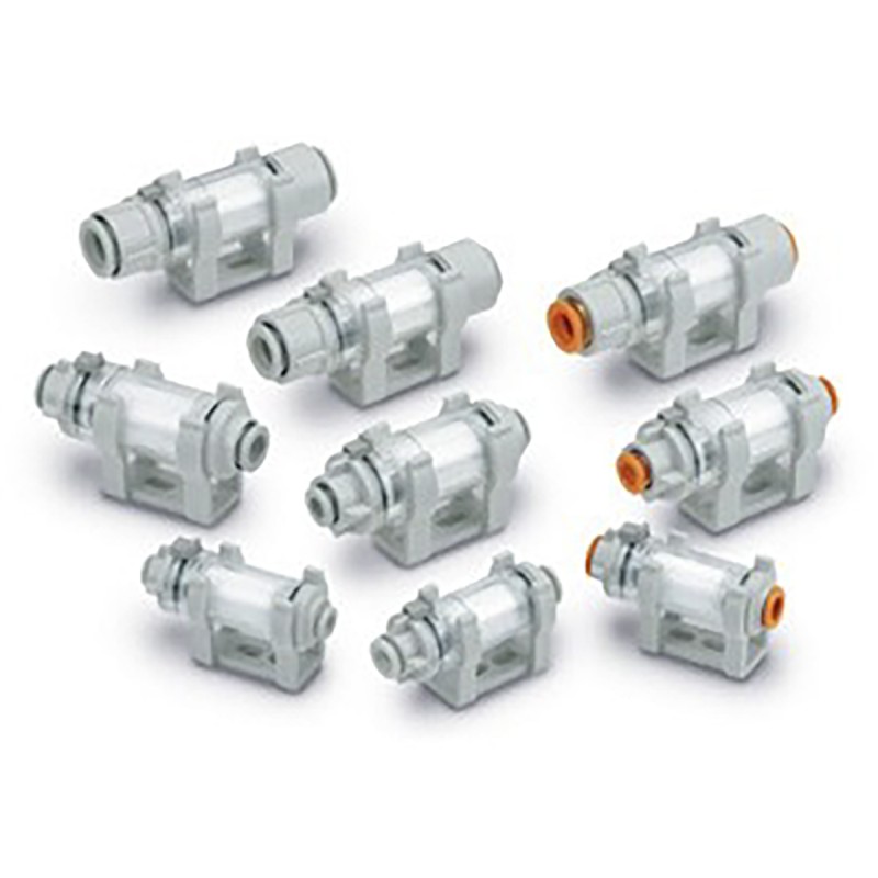 1 pcs - SMC Vacuum Filter - ZFC Series, 5μm, 4 Dia. mm Port Connection