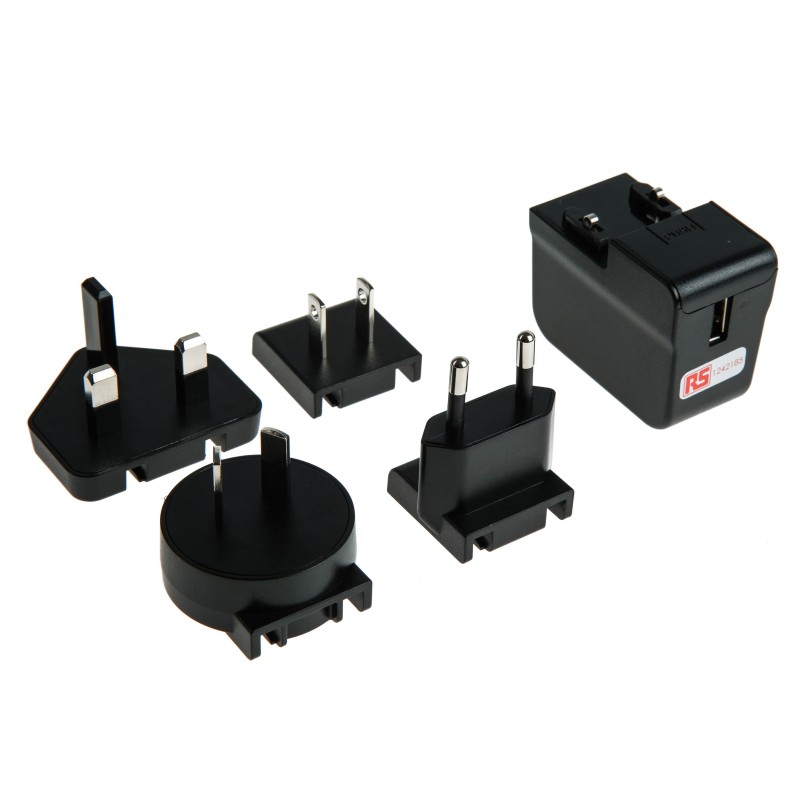 1 pcs - RS PRO 7.5W Plug-In AC/DC Adapter 5V dc Output, 1.5A Output