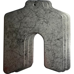 4 pcs - Steel Shim, 125mm x 125mm x 2mm