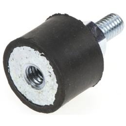 4 pcs - FIBET M6 Anti Vibration Mount, Male to Female Bobbin with 23.4kg Compression Load