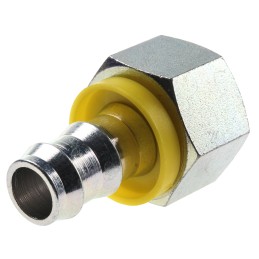 1 pcs - Parker 82 Series Straight Threaded Adaptor, G 1/2 Female to Push In 12 mm, Threaded-to-Tube Connection Style