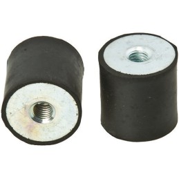 4 pcs - FIBET M6 Anti Vibration Mount, Female to Female Bobbin with 59.5kg Compression Load