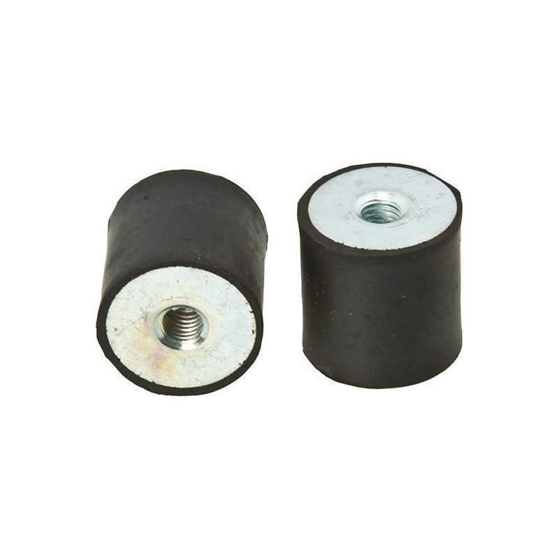 4 pcs - FIBET M6 Anti Vibration Mount, Female to Female Bobbin with 59.5kg Compression Load