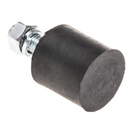 4 pcs - FIBET Cylindrical M6 Anti Vibration Mount, Male Buffer Foot with 29.6kg Compression Load
