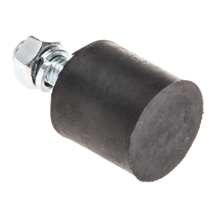 4 pcs - FIBET Cylindrical M6 Anti Vibration Mount, Male Buffer Foot with 29.6kg Compression Load