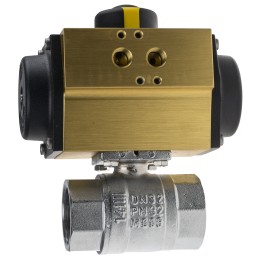1 pcs - RS PRO Ball type Pneumatic Actuated Valve, BSP 1-1/4in, 40 bar