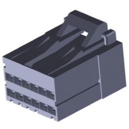 1 pcs - TE Connectivity, Dynamic 2000 Female Connector Housing, 2.5mm Pitch, 20 Way, 2 Row