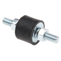 4 pcs - FIBET M6 Anti Vibration Mount, Male to Male Bobbin with 15.9kg Compression Load