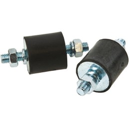 4 pcs - FIBET M10 Anti Vibration Mount, Male to Male Bobbin with 192.4kg Compression Load