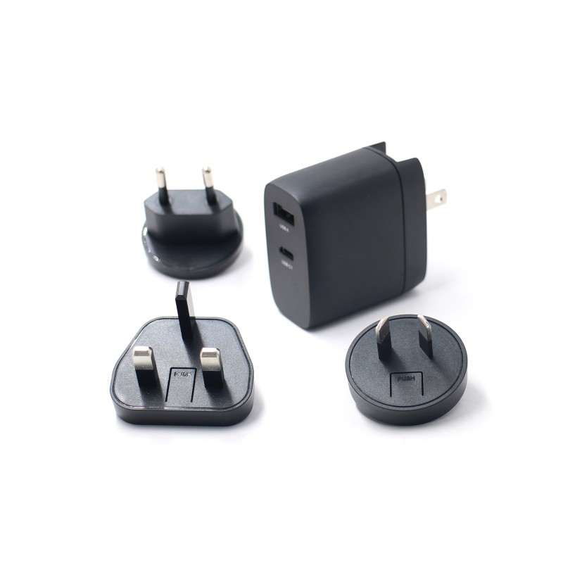 1 pcs - Okdo 36 W PD + QC Multihead PSU Plug In Power Supply 5-20V dc Output, 1.75-3A Output