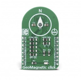 1 pcs - MikroElektronika GeoMagnetic Click mikroBus Click Board for BMM150