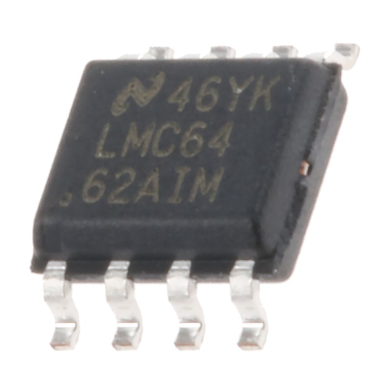 1 pcs - LMC6462AIM/NOPB Texas Instruments, Precision, Op Amp, RRIO, 50kHz, 5 - 15 V, 8-Pin SOIC