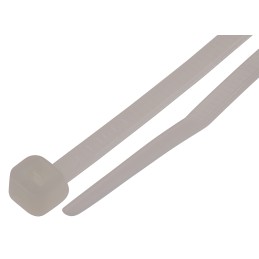 1 Bag of 100 - RS PRO Cable Tie, 142mm x 3.2 mm, Natural Nylon, Pk-100
