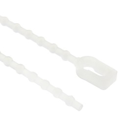 1 Bag of 100 - HellermannTyton Cable Tie, Releasable, 110mm x 2 mm, Natural Nylon, Pk-100