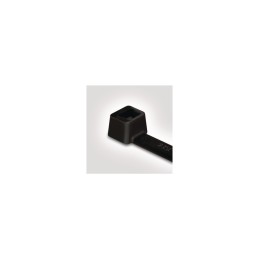 1 Bag of 100 - HellermannTyton Cable Tie, Releasable, 145mm x 2.5 mm, Black Polyamide 6.6 (PA66)