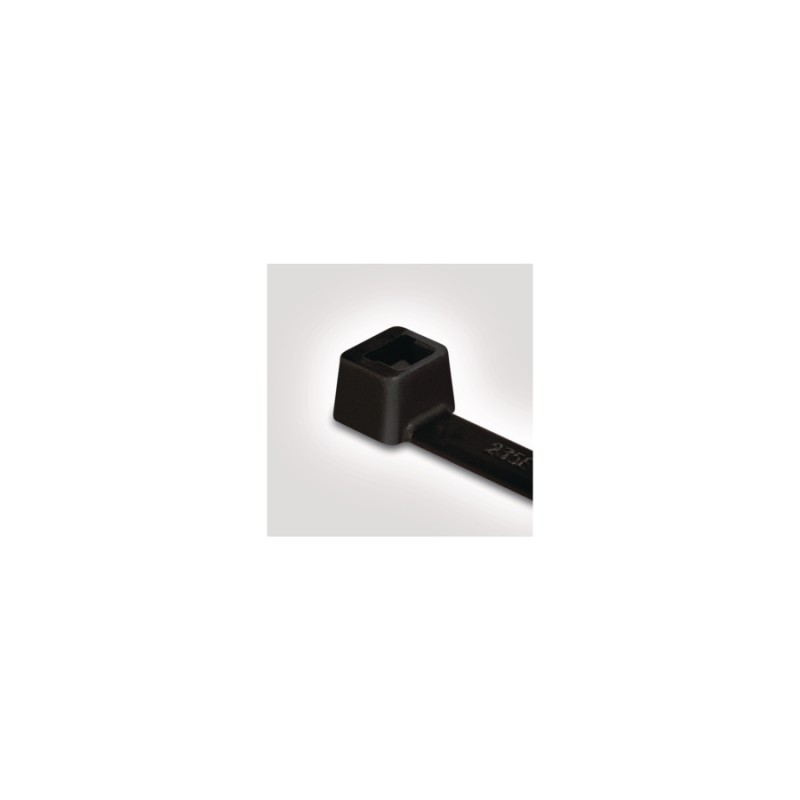 1 Bag of 100 - HellermannTyton Cable Tie, Releasable, 145mm x 2.5 mm, Black Polyamide 6.6 (PA66)