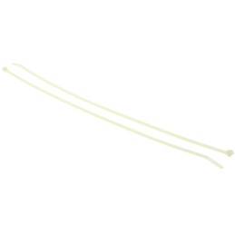 1 Bag of 100 - HellermannTyton Cable Tie, Inside Serrated, 390mm x 4.7 mm, Natural Polyamide 6.6 (PA66), Pk-100