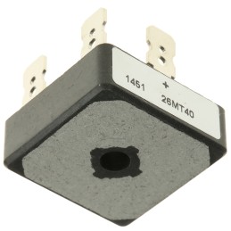 1 pcs - Vishay Bridge Rectifier, 25A, 400V, 3-phase, 5-Pin