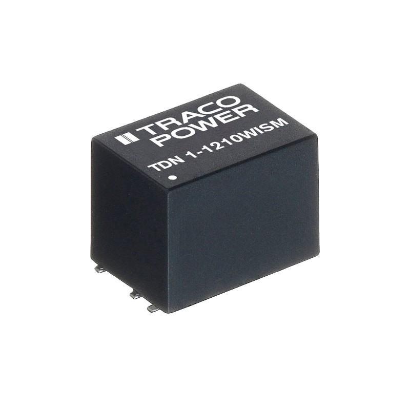 1 pcs - TRACOPOWER TDN 1WISM DC-DC Converter, 5V dc/ 200mA Output, 9 - 36 V dc Input, 1W, Surface Mount, +90°C Max Temp