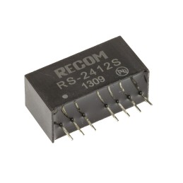 1 pcs - Recom RS DC-DC Converter, 12V dc/ 166mA Output, 18 - 36 V dc Input, 2W, Through Hole, +85°C Max Temp -40°C Min