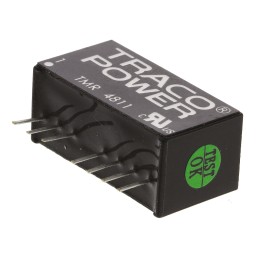1 pcs - TRACOPOWER TMR 2 DC-DC Converter, 5V dc/ 400mA Output, 36 - 75 V dc Input, 2W, Through Hole, +85°C Max Temp