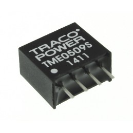 1 pcs - TRACOPOWER TME DC-DC Converter, 9V dc/ 110mA Output, 4.5 - 5.5 V dc Input, 1W, Through Hole, +85°C Max Temp
