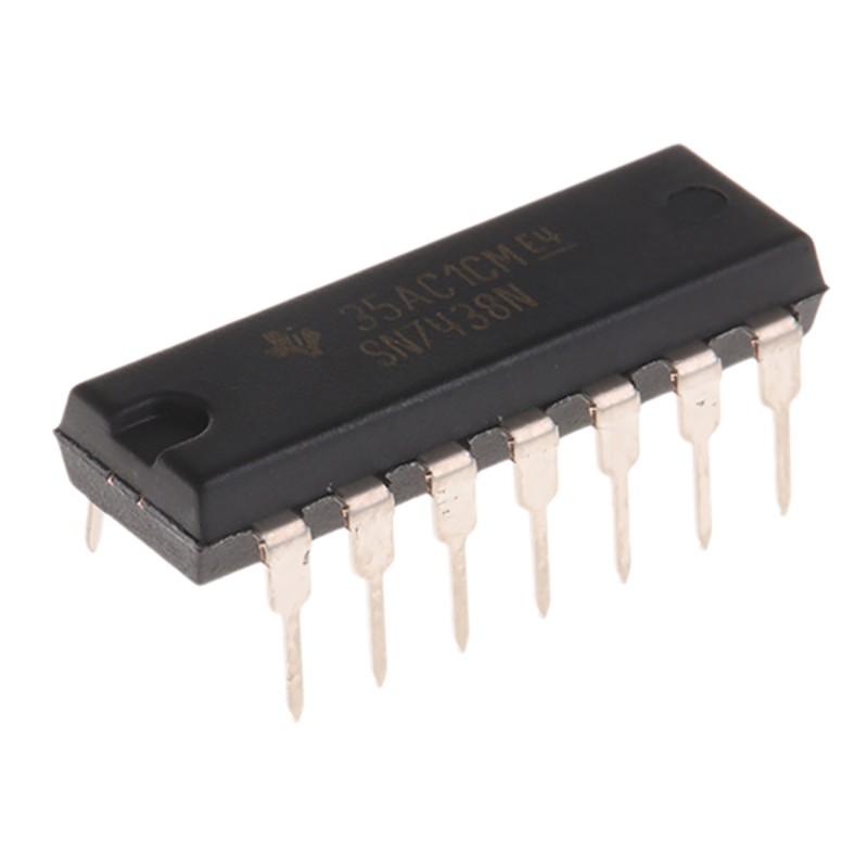 1 pcs - Texas Instruments SN7438N, Quad 2-Input NAND Logic Gate, 14-Pin PDIP