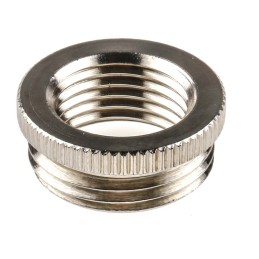 1 Pack of 5 - Lapp Cable Gland Adaptor, M20 Exterior Thread, PG9 Interior Thread, Nickel Plated Brass, SKINDICHT Series