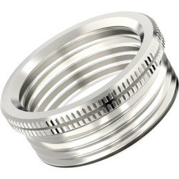 1 Pack of 5 - Lapp Cable Gland Adaptor, M20 Exterior Thread, PG9 Interior Thread, Nickel Plated Brass, SKINDICHT Series