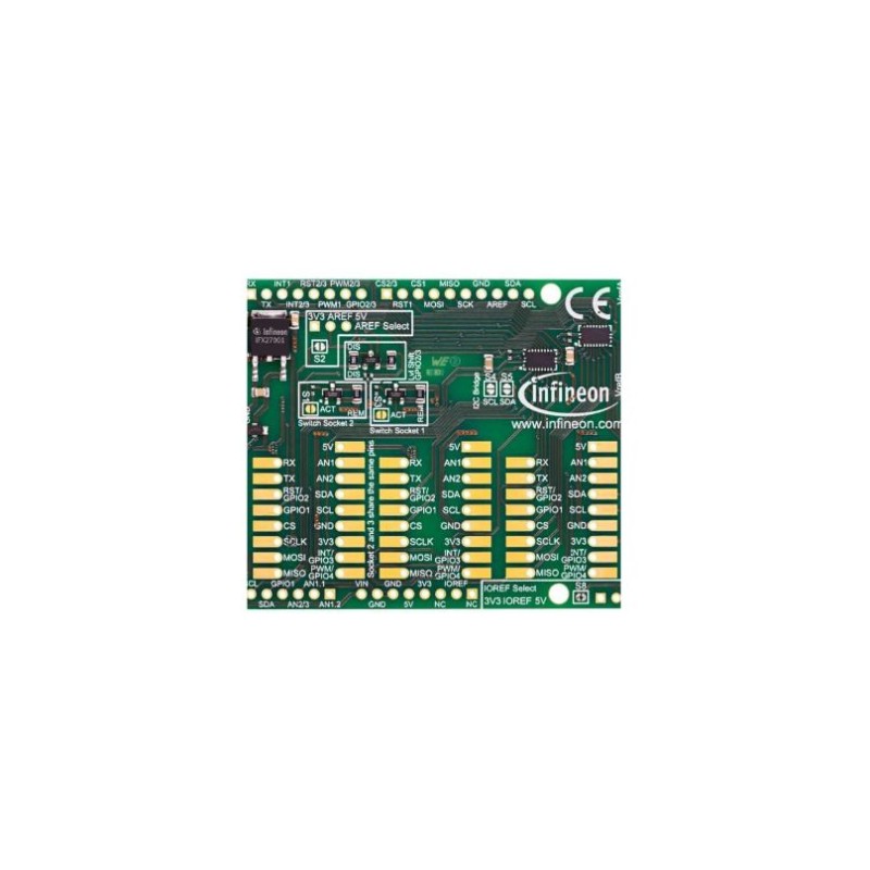 1 pcs - Infineon My IoT adapter Evaluation Board for Combining Shield2Go Boards MYIOTADAPTERTOBO1