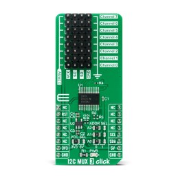 1 pcs - MikroElektronika I2C MUX 4 Click TCA9548APWR mikroBus Click Board for Broadcast Communication, Fault Isolation