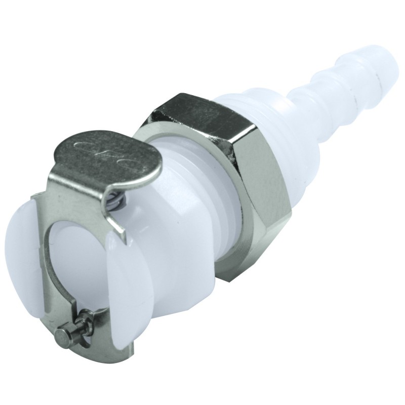 1 pcs - Colder Products Hose Connector, Straight Hose Tail Coupling 1/8in ID, 8.3 bar