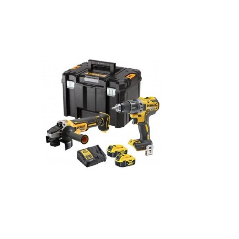 1 pcs - DeWALT DCK2020P2T-QW, 18V Cordless Power Tool Kit - Drilling and Grinding Kit
