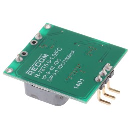 1 pcs - Recom R78T DC-DC Converter, 5V dc/ 1A Output, 8 - 42 V dc Input, Screw Mount, Surface Mount, +85°C Max Temp