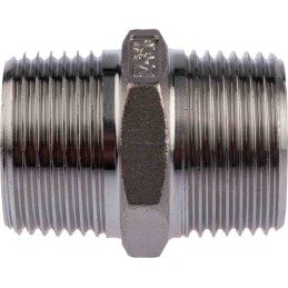1 pcs - RS PRO Stainless Steel Pipe Fitting Hexagon Hexagon Nipple, Male R 1in x Male R 1in