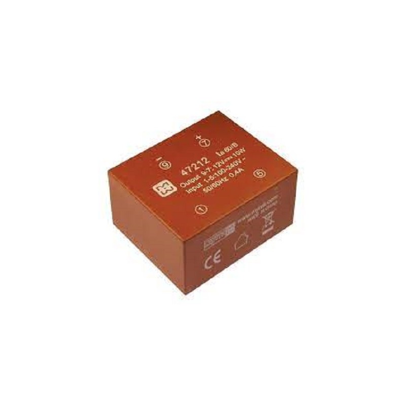 1 pcs - Myrra 12V dc 1 Output PCB Mount PCB Transformer, 10W