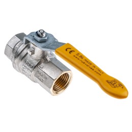 1 pcs - RS PRO Brass Full Bore, 2 Way, Ball Valve, BSPP 1/2in, 40 - 30bar Operating Pressure