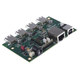 1 pcs - Microchip High-Speed USB 2.0 to 10/100 Ethernet Hub Customer Eval Board LAN9513/14 Evaluation Kit EVB9514